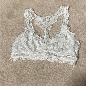 Justice super soft white bralette size 34